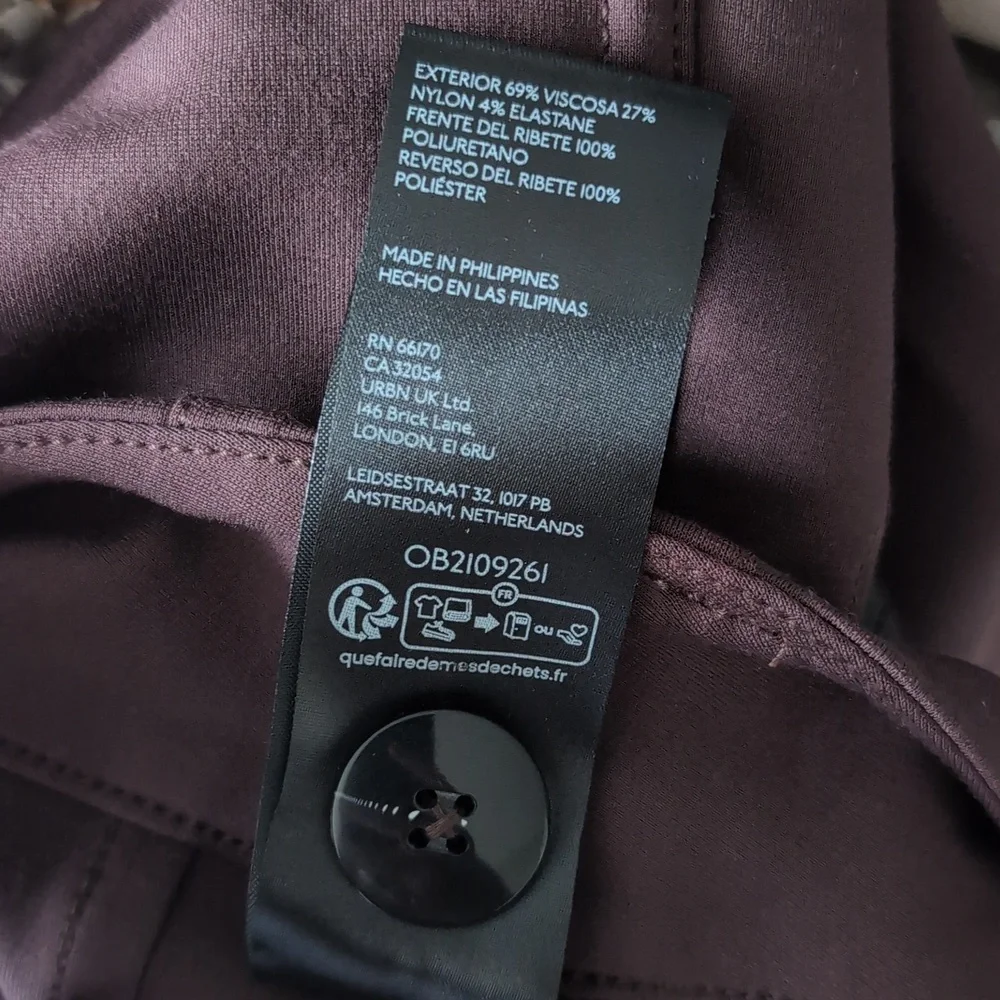 Maeve The Colette Cropped Wide Leg Faux Leather Pocket Pants NWT Size 32 - Picture 6 of 7